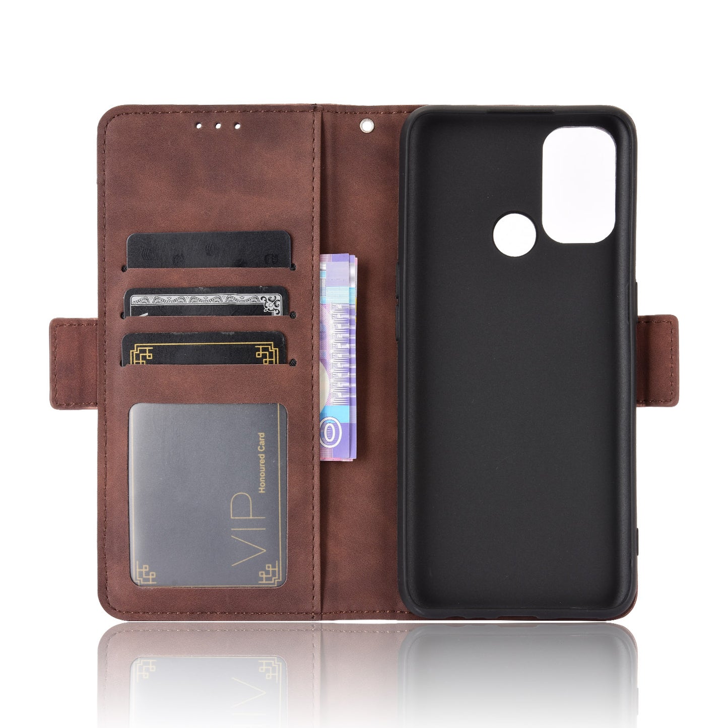 Multiple Card Slots Leather with Wallet Cell Phone Cover for Oppo A53/A32 (2020)