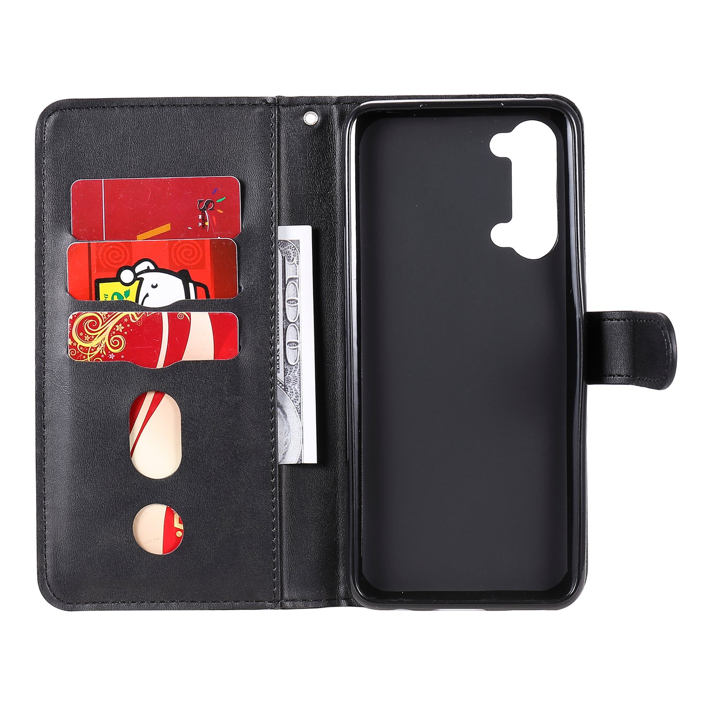 Wallet Zipper Pocket Leather Cover for Oppo Find X2 Lite/Reno3