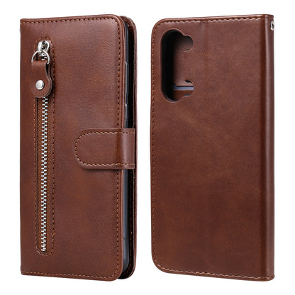 Wallet Zipper Pocket Leather Cover for Oppo Find X2 Lite/Reno3