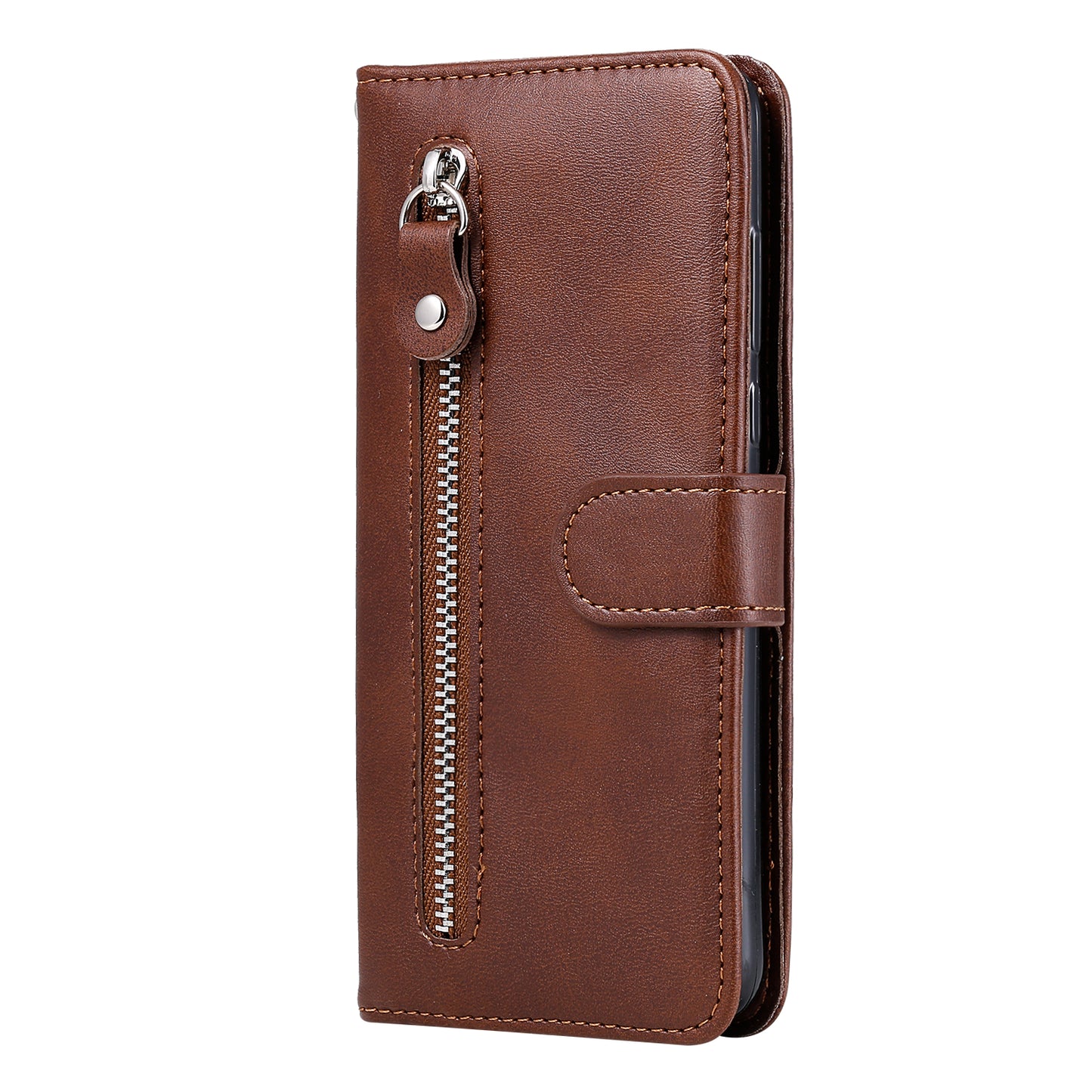 Wallet Zipper Pocket Leather Cover for Oppo Find X2 Lite/Reno3