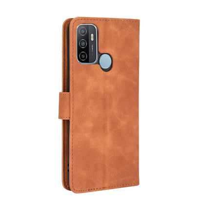 Silky Touch Leather Wallet Case for OPPO A53 (2020)/A32 (2020)