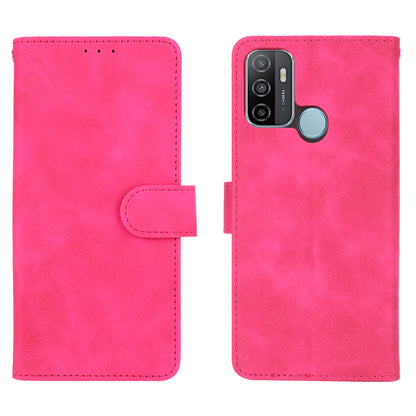 Silky Touch Leather Wallet Case for OPPO A53 (2020)/A32 (2020)