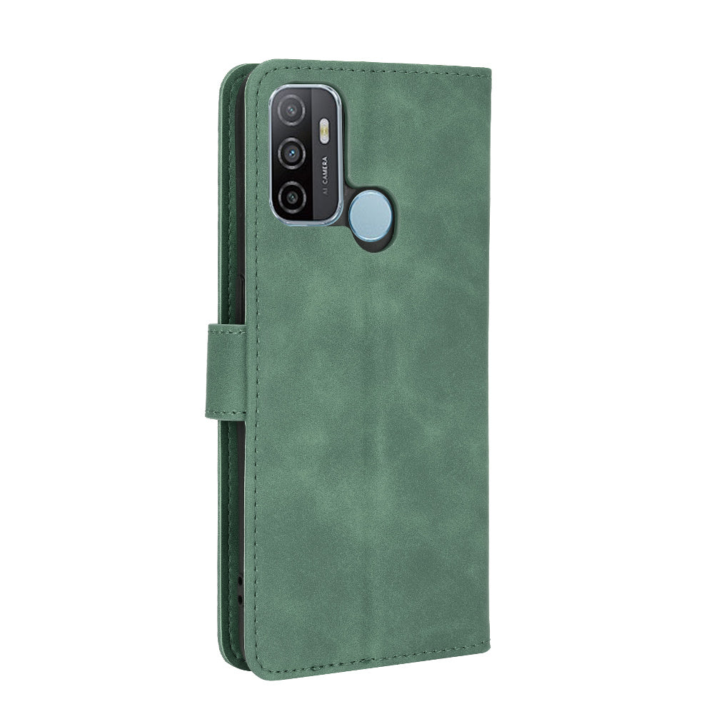 Silky Touch Leather Wallet Case for OPPO A53 (2020)/A32 (2020)