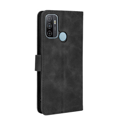 Silky Touch Leather Wallet Case for OPPO A53 (2020)/A32 (2020)