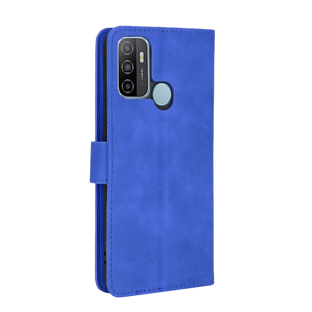 Silky Touch Leather Wallet Case for OPPO A53 (2020)/A32 (2020)