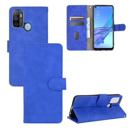 Silky Touch Leather Wallet Case for OPPO A53 (2020)/A32 (2020)