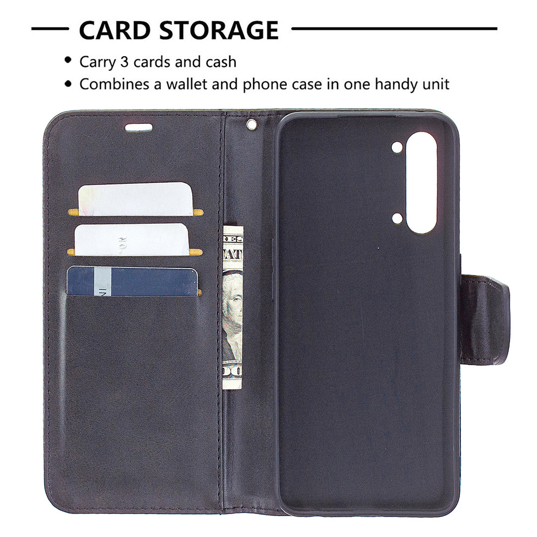 PU Leather Wallet Stand Phone Case for Oppo Find X2 Lite