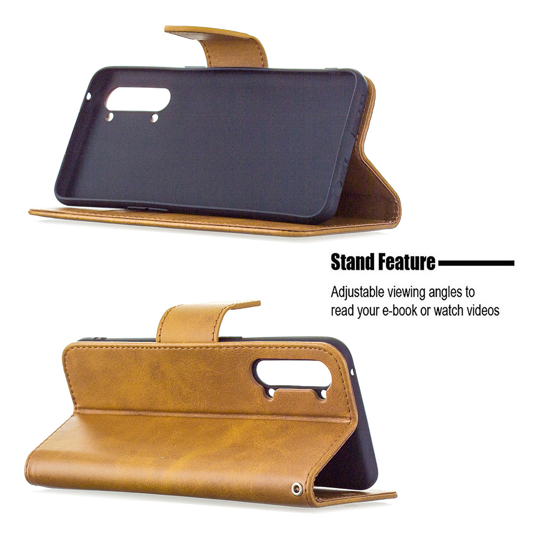 PU Leather Wallet Stand Phone Case for Oppo Find X2 Lite