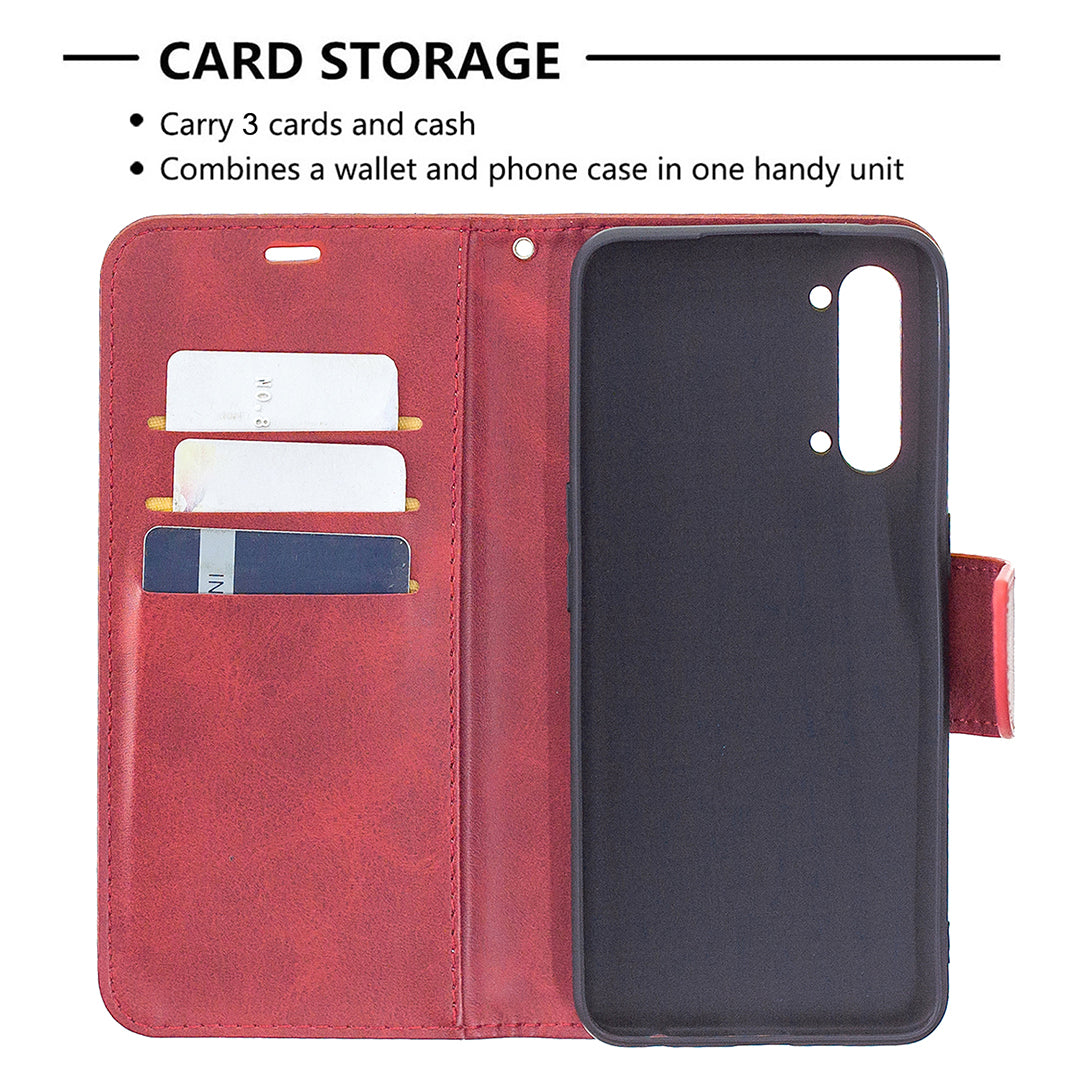 PU Leather Wallet Stand Phone Case for Oppo Find X2 Lite