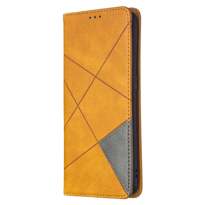 Geometric Pattern Leather Stand Case Card Holder Shell for Oppo Find X2 Lite