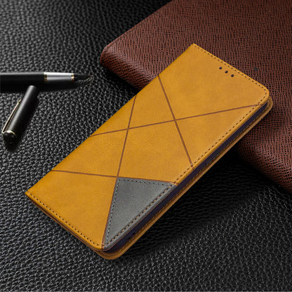 Geometric Pattern Leather Stand Case Card Holder Shell for Oppo Find X2 Lite