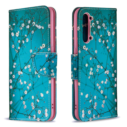 Pattern Printing Leather Wallet Protective Case for Oppo Find X2 Lite