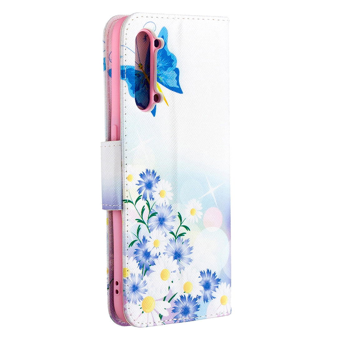 Pattern Printing Leather Wallet Protective Case for Oppo Find X2 Lite