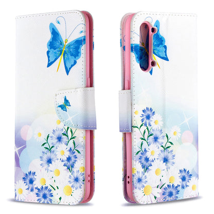 Pattern Printing Leather Wallet Protective Case for Oppo Find X2 Lite