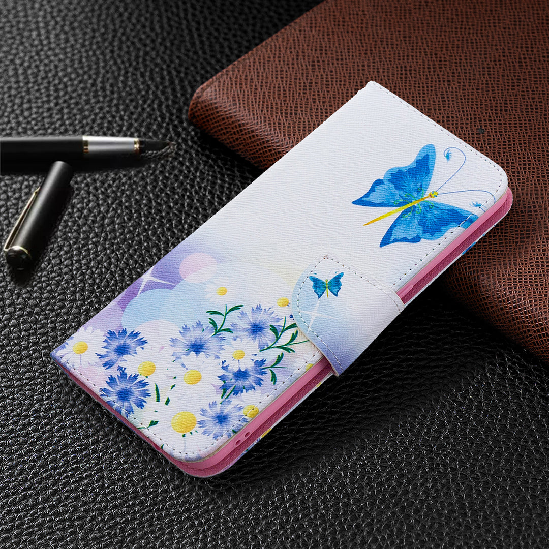 Pattern Printing Leather Wallet Protective Case for Oppo Find X2 Lite