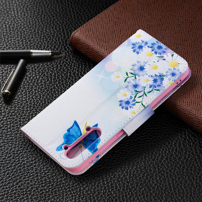 Pattern Printing Leather Wallet Protective Case for Oppo Find X2 Lite