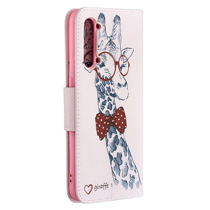 Pattern Printing Leather Wallet Protective Case for Oppo Find X2 Lite