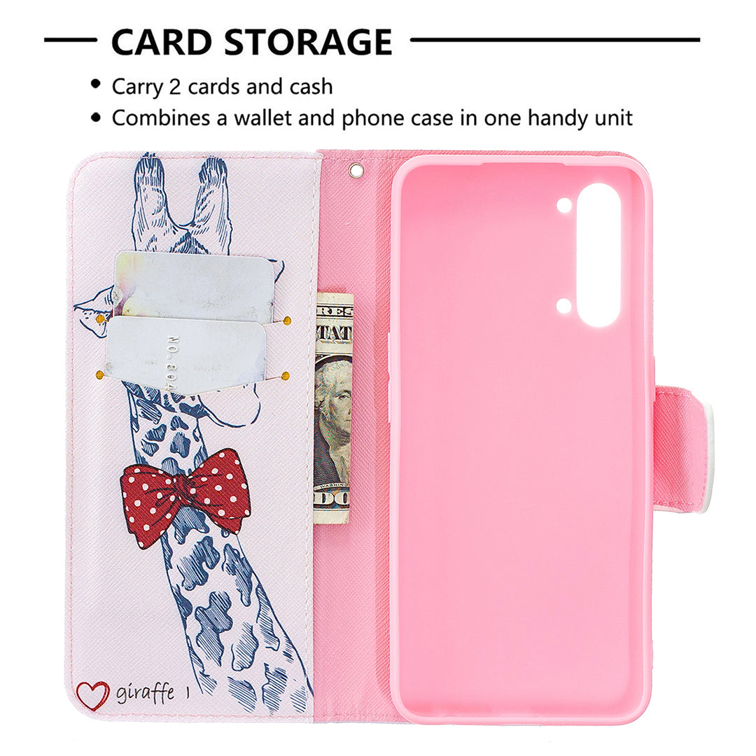 Pattern Printing Leather Wallet Protective Case for Oppo Find X2 Lite