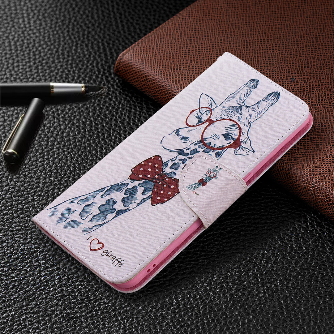 Pattern Printing Leather Wallet Protective Case for Oppo Find X2 Lite