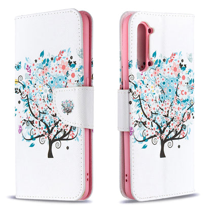 Pattern Printing Leather Wallet Protective Case for Oppo Find X2 Lite