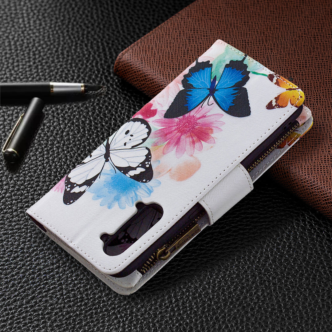 BF03 Pattern Printing Zipper Wallet Leather Phone Case for Oppo Find X2 Lite