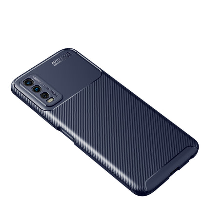 Drop Resistant Carbon Fiber Texture TPU Phone Case for vivo Y20