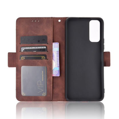 Leather Wallet Phone Cover Shell with Multiple Card-Carrying Slots for Vivo Y20 2020/Y20i