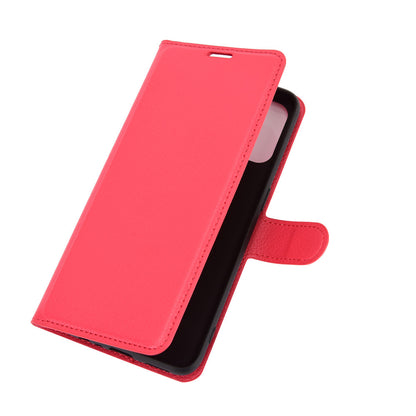 Litchi Skin Wallet Leather Cell Phone Case for Oppo A53 (2020)