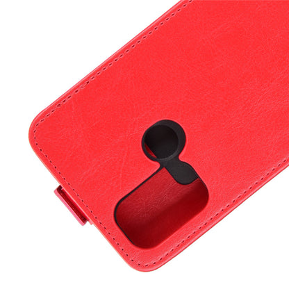 Crazy Horse Vertical Leather Card Holder Case for OPPO A53 (2020)