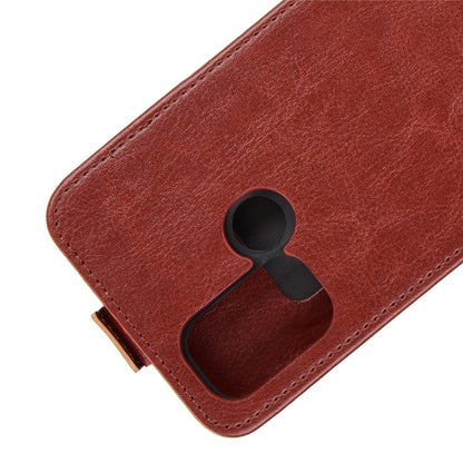 Crazy Horse Vertical Leather Card Holder Case for OPPO A53 (2020)