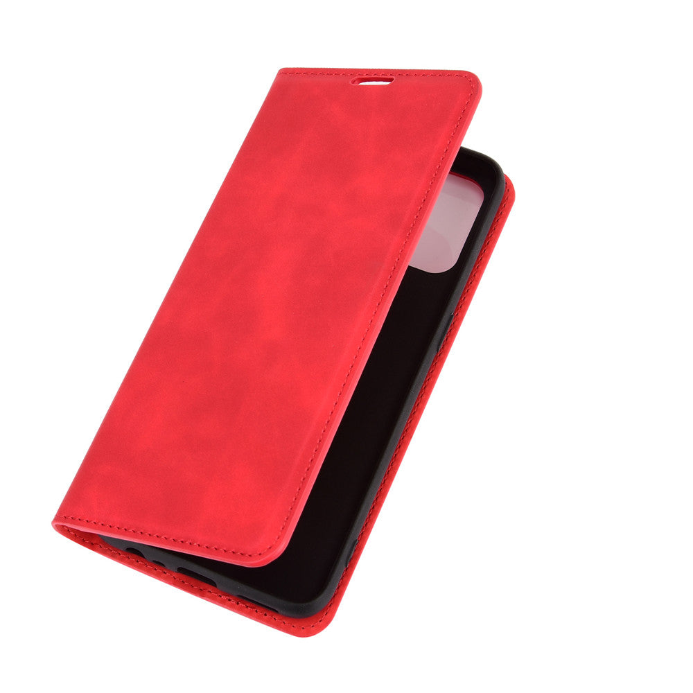 Silky Touch Leather Stand Shell Case for OPPO A53(2020)