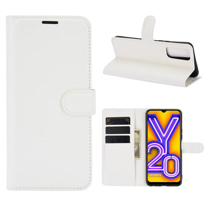 Litchi Skin Wallet Leather Cell Phone Case for vivo Y20s/ Y11s/ Y30 (China)/ Y20/ Y20i/ iQOO U1x