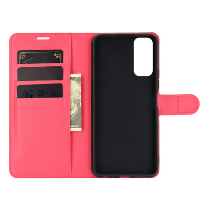 Litchi Skin Wallet Leather Cell Phone Case for vivo Y20s/ Y11s/ Y30 (China)/ Y20/ Y20i/ iQOO U1x