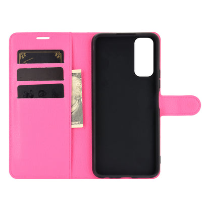 Litchi Skin Wallet Leather Cell Phone Case for vivo Y20s/ Y11s/ Y30 (China)/ Y20/ Y20i/ iQOO U1x