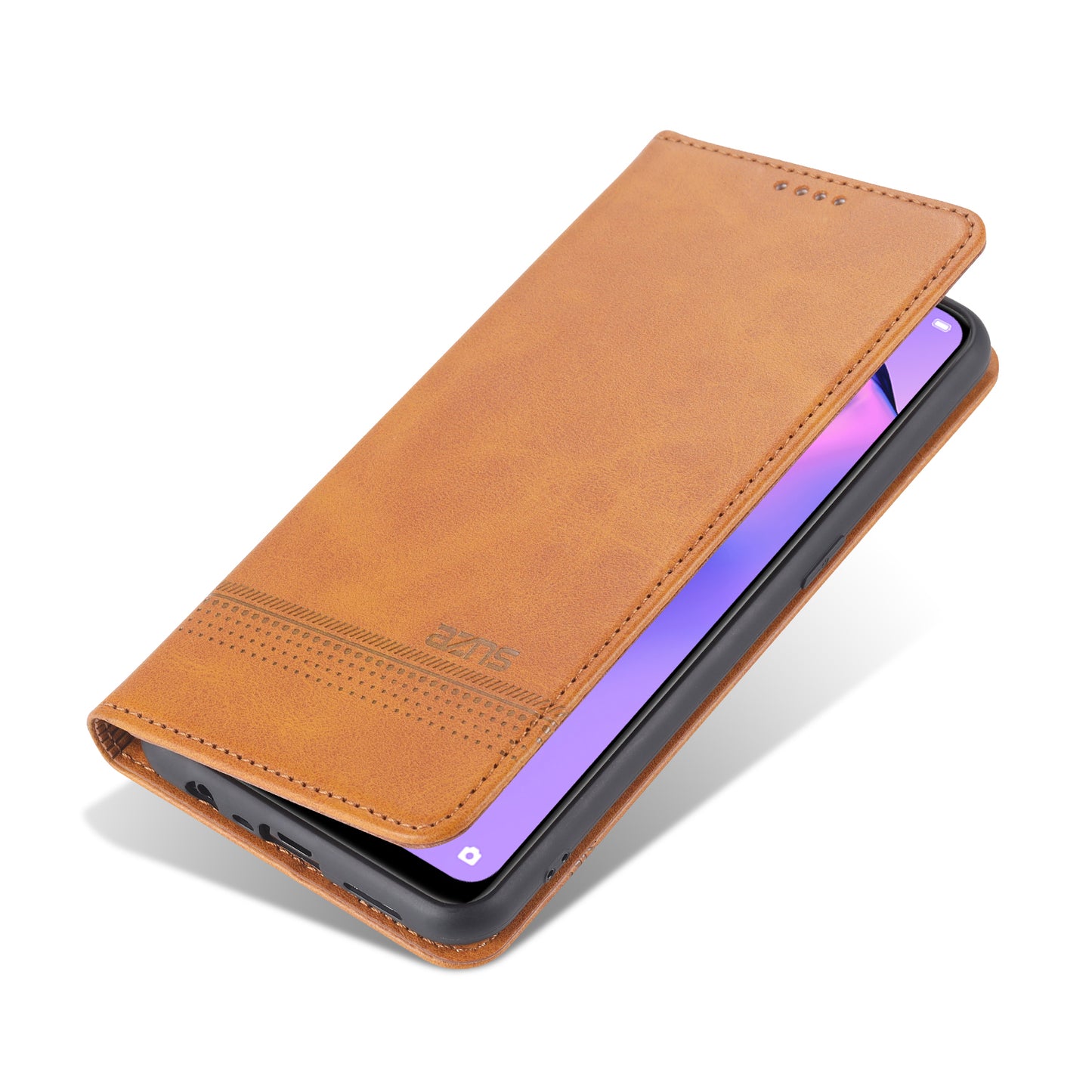 AZNS Auto-absorbed Leather Wallet Stand Case for OPPO A91