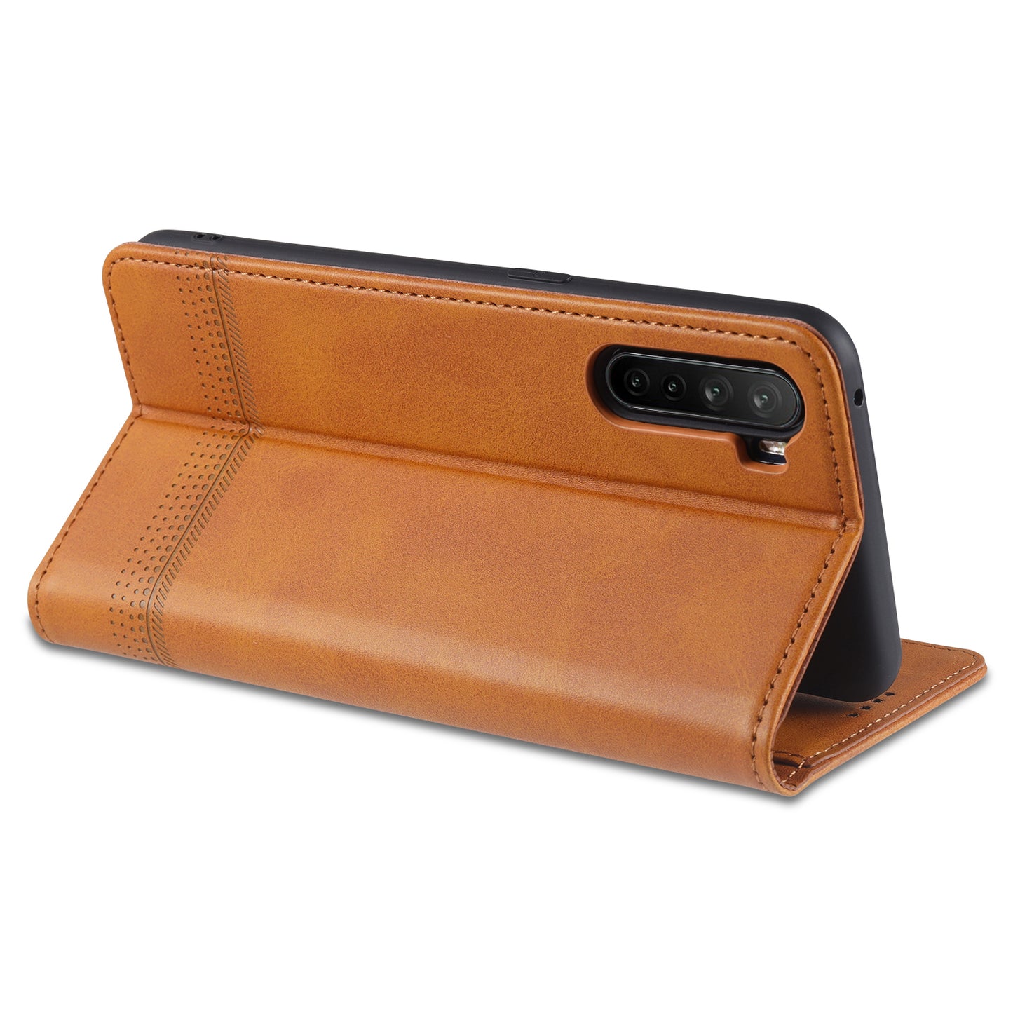 AZNS Auto-absorbed Leather Wallet Stand Case for OPPO A91