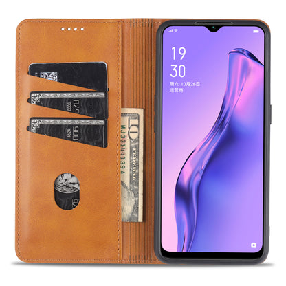 AZNS Auto-absorbed Leather Wallet Stand Case for OPPO A91