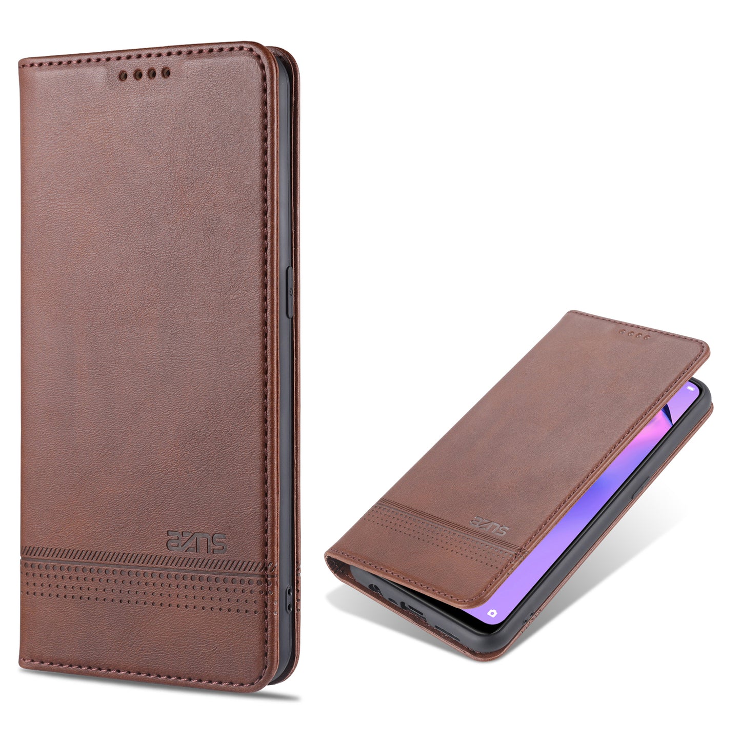 AZNS Auto-absorbed Leather Wallet Stand Case for OPPO A91