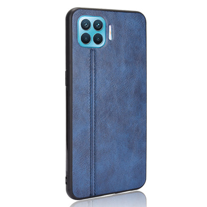 Stitching Design PC + TPU + PU Leather Hybrid Phone Case for Oppo F17 Pro/A93/Reno4 Lite