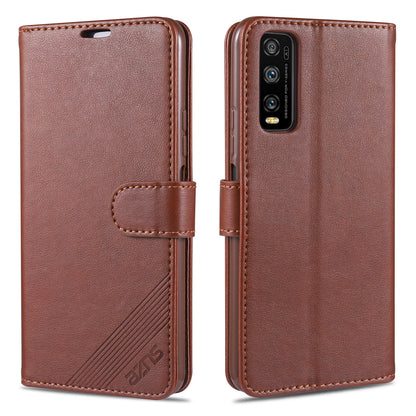 AZNS TPU + PU Leather Phone Protective Case for Vivo Y20/Y20i