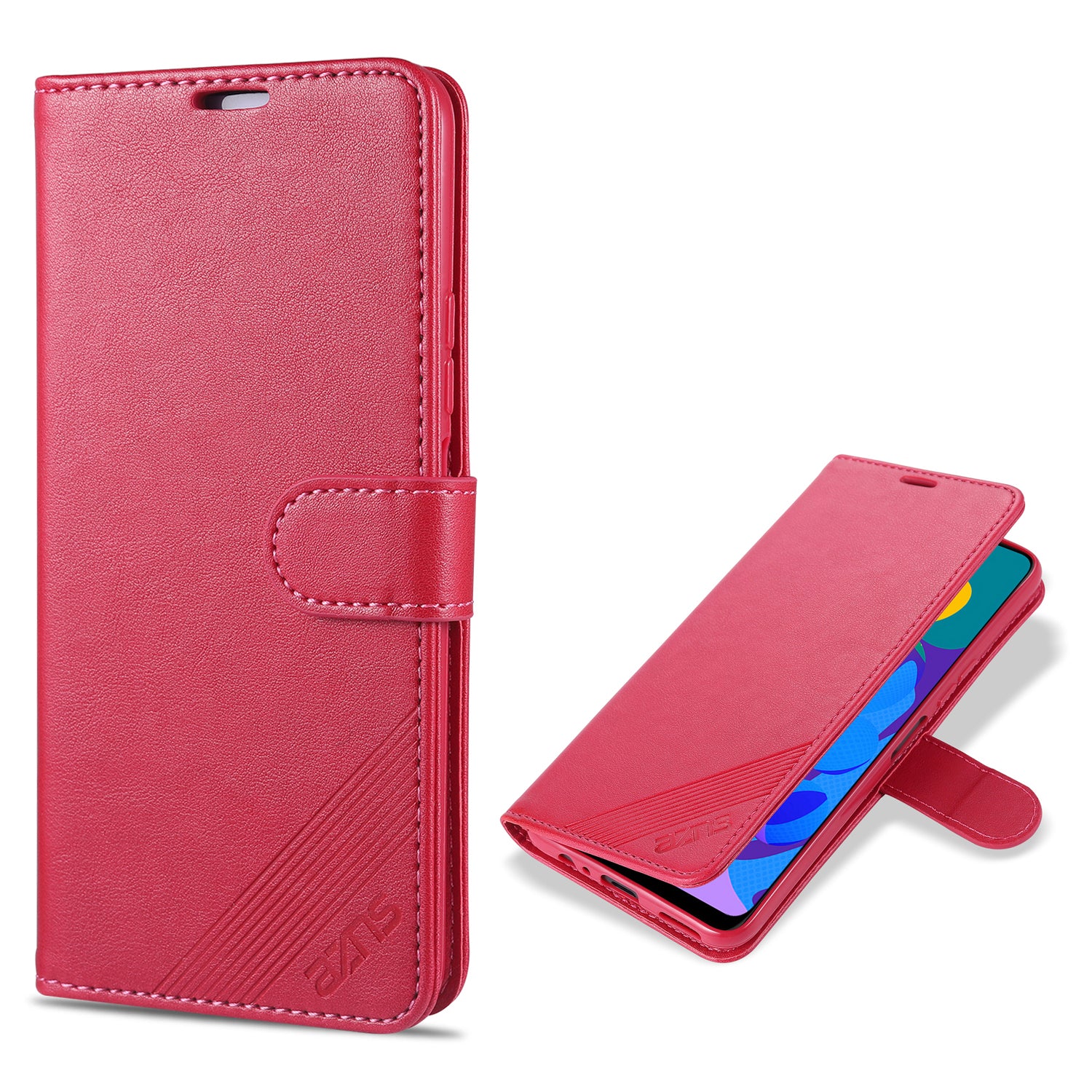 AZNS TPU + PU Leather Phone Protective Case for Vivo Y20/Y20i