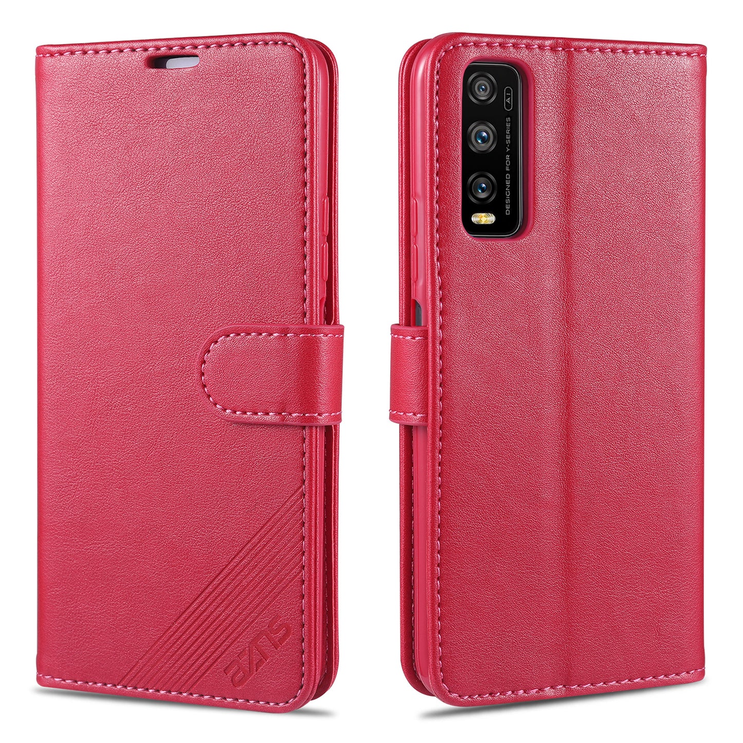 AZNS TPU + PU Leather Phone Protective Case for Vivo Y20/Y20i