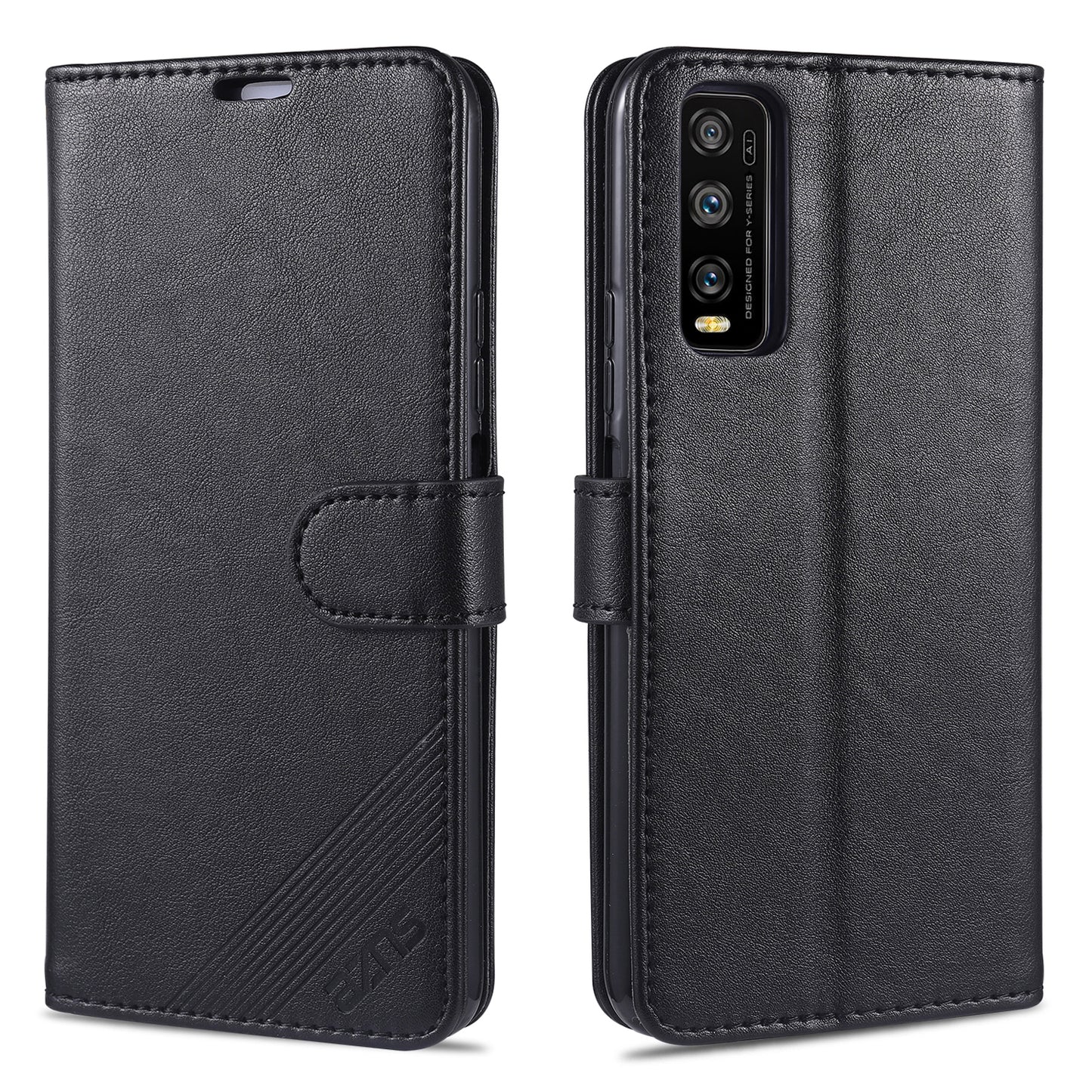 AZNS TPU + PU Leather Phone Protective Case for Vivo Y20/Y20i