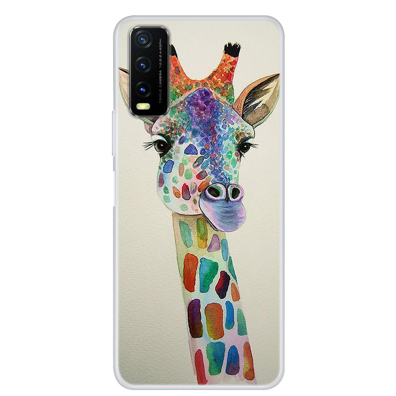 Pattern Printing Soft TPU Back Case for vivo Y20