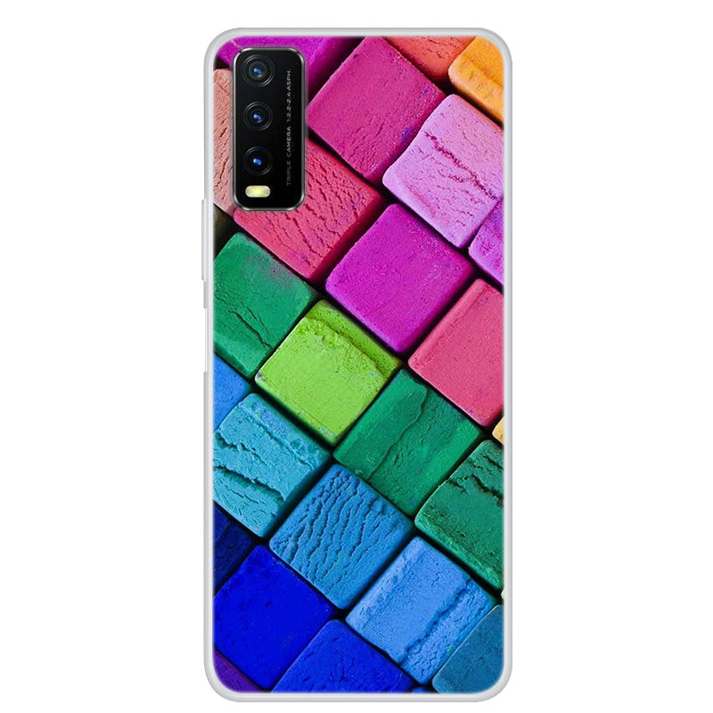 Pattern Printing Soft TPU Back Case for vivo Y20