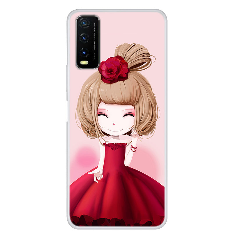 Pattern Printing Soft TPU Back Case for vivo Y20