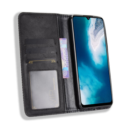 Magnetic Vintage Style Phone Case Wallet Stand Leather Cover for vivo V20 SE / vivo Y70 2020