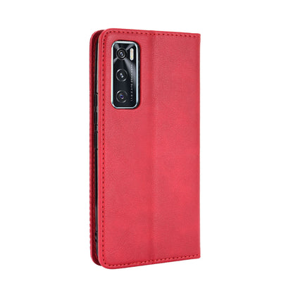 Magnetic Vintage Style Phone Case Wallet Stand Leather Cover for vivo V20 SE / vivo Y70 2020