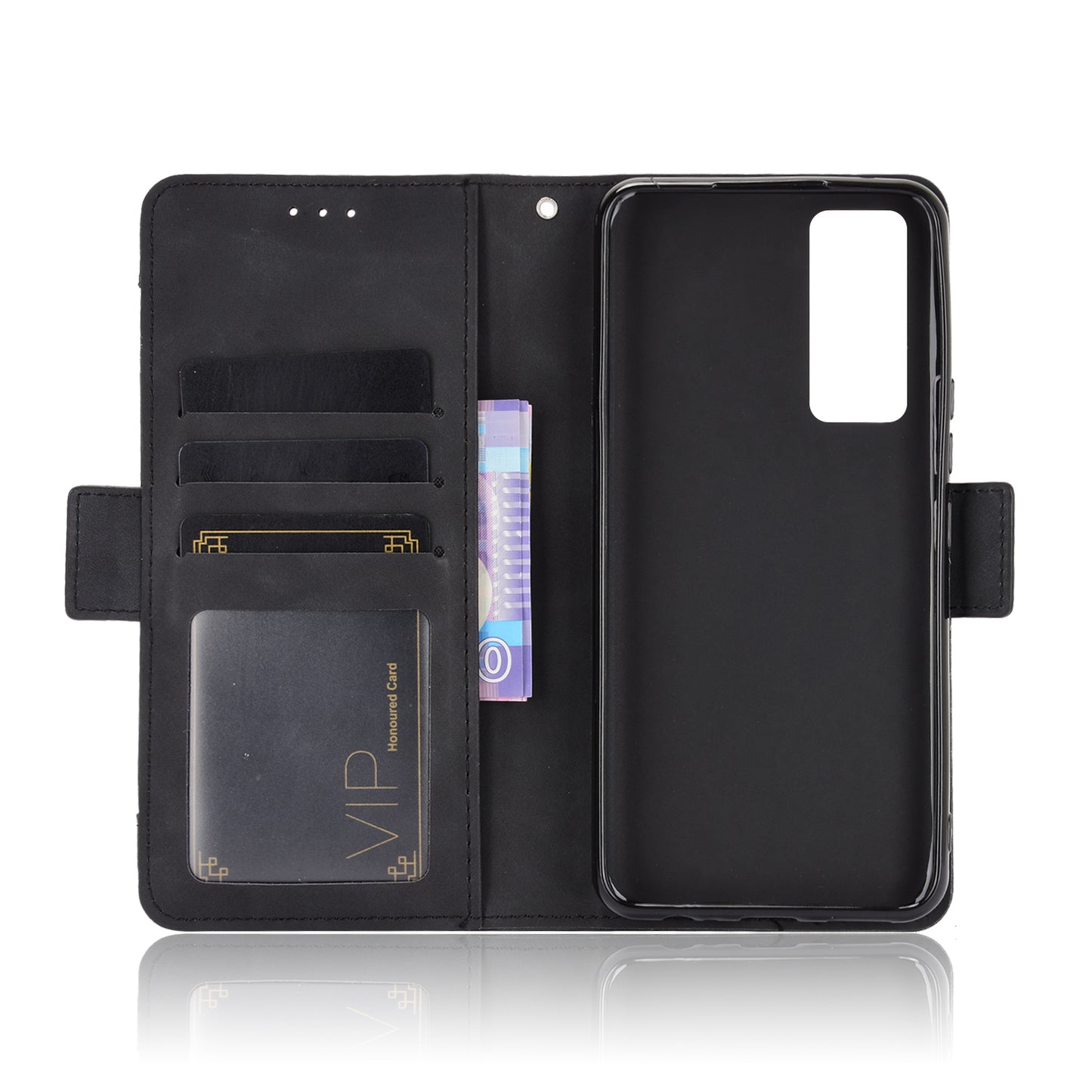 Multiple Card Slots Leather Wallet Mobile Phone Case for vivo V20 SE / vivo Y70 2020