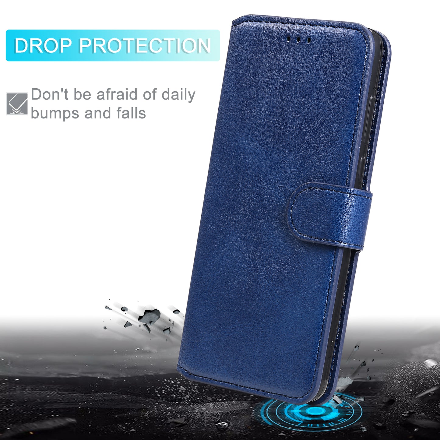 Classic Style TPU Edge + PU Leather Flip Phone Case with Wallet + Stand for Vivo Y20s/ Y20/ Y20i/ Y11s/ iQOO U1x/ Y30 (China)